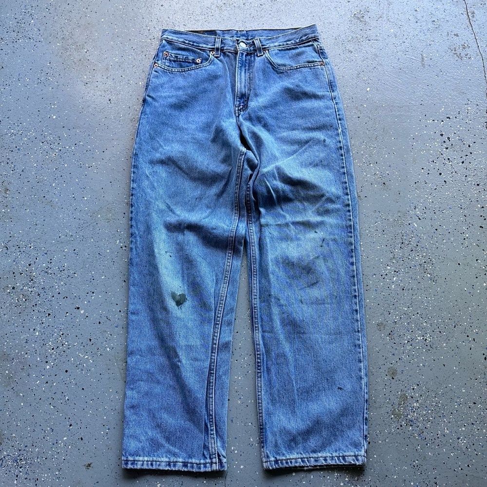Levi's VTg 90s 501 Denim Jeans 32x30 Blue Straight Leg Five Pocket - Picture 4 of 6